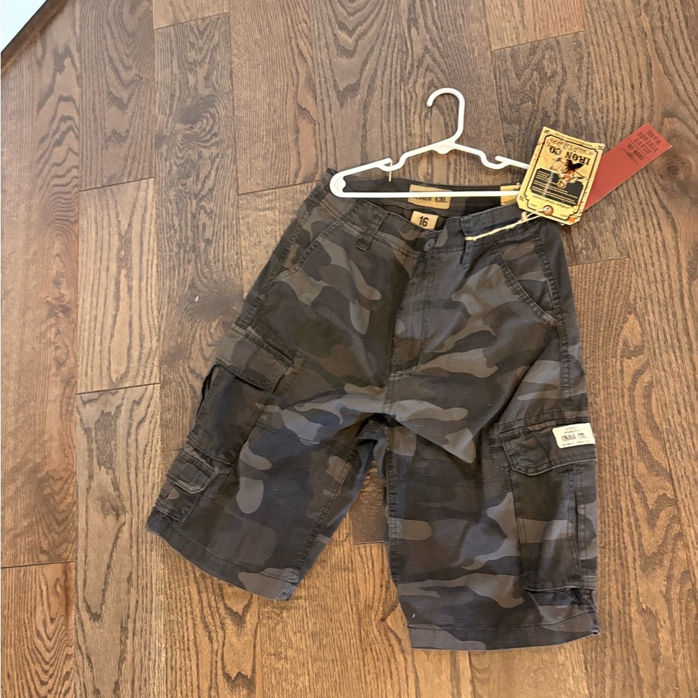 Kids Camo Cargo Shorts